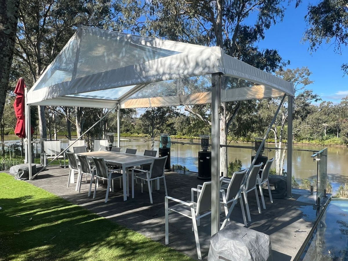 garden party clear roof marquee hire 1 Backyard and Garden Party Hire in Brisbane