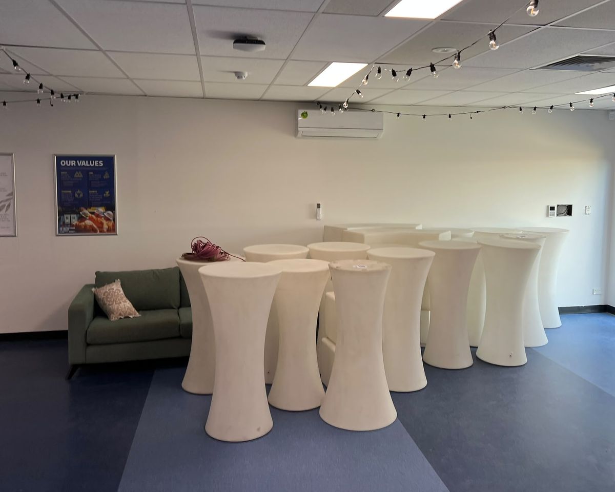 office party cocktail table cover hire 1 Corporate Event and Christmas Party Hire in Brisbane
