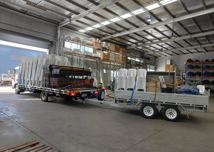 Loaded Truck in Warehouse